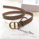 AAA Replica Dior Coffee Leather Belt For Women (2)_th.jpg